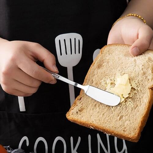 1PC Butter Knife Stainless Steel Kitchen Cheese Knife Silver Dessert Tools Spreader Utensil Cutlery Dessert Tools for Toast