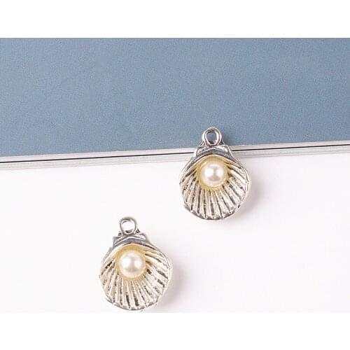 10pcs/lot Alloy Rhinestone Gold Pearls Small Hand Pendant Buttons Ornaments Jewelry Earrings Choker Hair DIY Jewelry Accessories