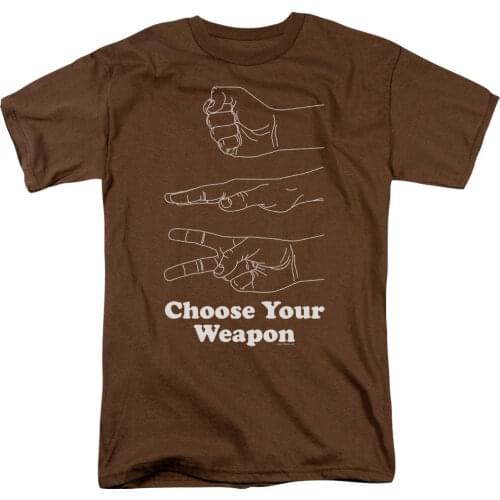 2019 High Quality MenS Street Style Men Choose Your Weapon: Rock, Paper, Scissors Adult T-Shirt All Sizesprinting on T Shirts