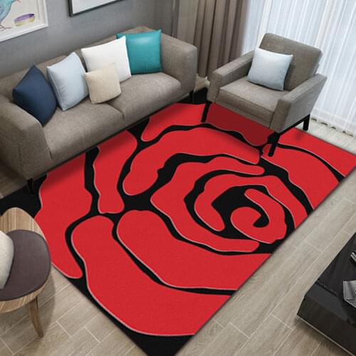 3D Flower Carpets Hallway Doormat Bedroom Living Room Ocean Rugs Kids Room Kitchen Stairs Carpet Anti-Slip Hotel Corridor Mats