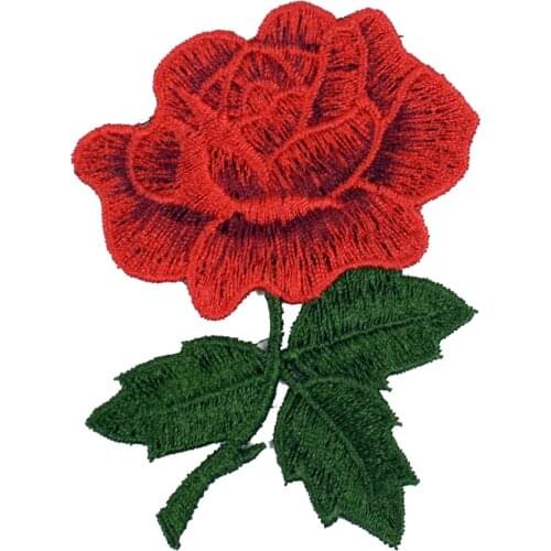 4 Pcs DIY flower patch fashion embroidery Personality tide applique embroidered patches Sewn on