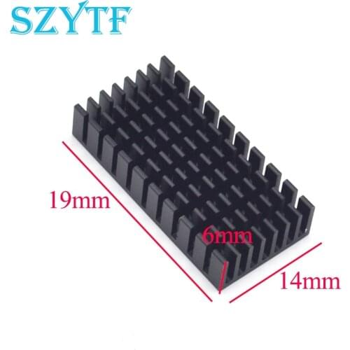 5pcs Heat sink 19*14*6MM (black slot) high-quality radiator