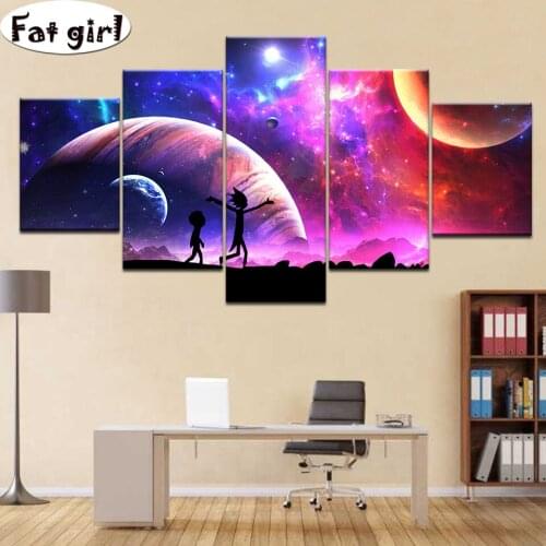 Fantasy starry moon 5d diy Embroidery diamond painting cross stitch mosaic round square Handicrafts rhinestones home decor