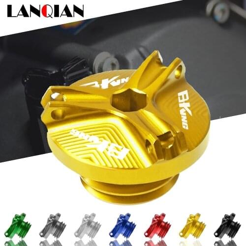 For Suzuki B KING Motorcycle Aluminum Engine Oil Filter Cup Plug Cover Moto Parts B-KING 2007 2008 2009 2010 Accessories