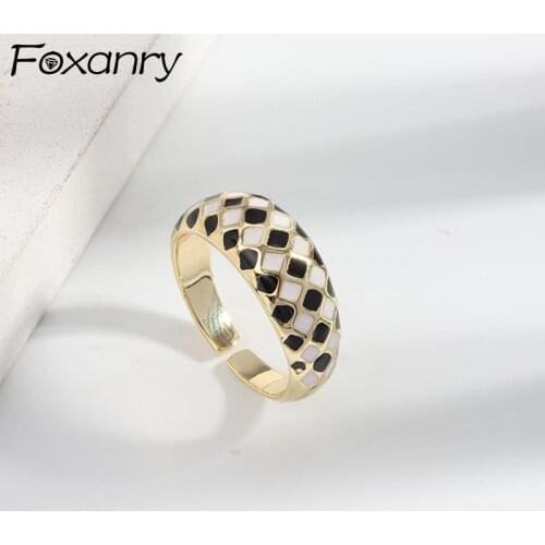 FOXANRY White Rings