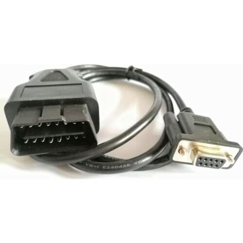 CNPAM With Tracking No. High Quality OBD2 OBD RS232 Interface Cable 16 Pin To DB9 Serial Port Female Adapter Connector 1.1m