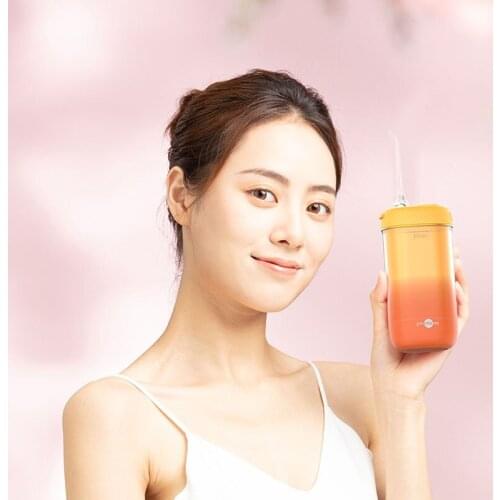 Fragrant Electric Oral Irrigator 4 Modes Tiny Water Flosser Removable Tank Portable Telescopic Dental Floss with Oral Essence