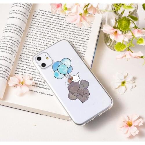 Cute Lovely Dumbo Baby Elephant soft Silicone clear cover phone case For iPhone 11 Pro MAX 5S SE 6 6s 7 8 Plus X Xs MAX XR