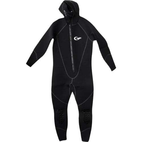 Men 5mm Warm Full Wetsuit & Hood for Scuba Diving Snorkeling Kayaking Winter Swimming