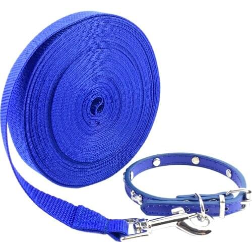 Nylon Pet dog Walking Training leash 3m 6m 10m 15m small medium dog Walking Running Leashes Rope Big Dog Nylon Rope Long Leashes