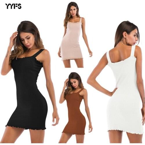 MRMT 2021 Brand New Knitted Slip Womens Dress Summer Frilled Slim Fit Skirt One-Step Women Dresses Woman Dress For Female