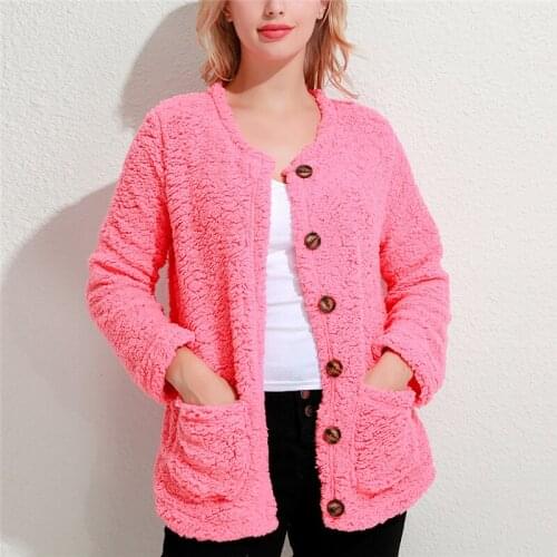 New Teddy Coat Women Fluffy Jacket Autumn Plush Thick Casual Plus Size Lamb Winter Faux Fur Coat Female Overcoat