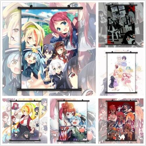Zombieland Saga Sakura Ai Junko Saki Lily Yuugirl Tae Anime Manga HD Print Wall Poster Scroll