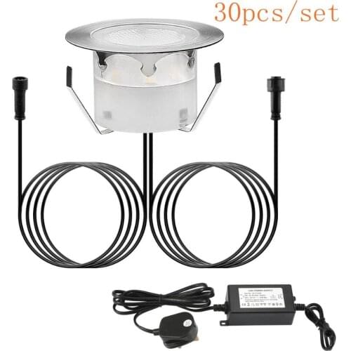 QACA Eco-friendly Exterior Led Stair Lighting Recessed Floor Deck eLight Security Long Lifespan Convenient Installation B109-30