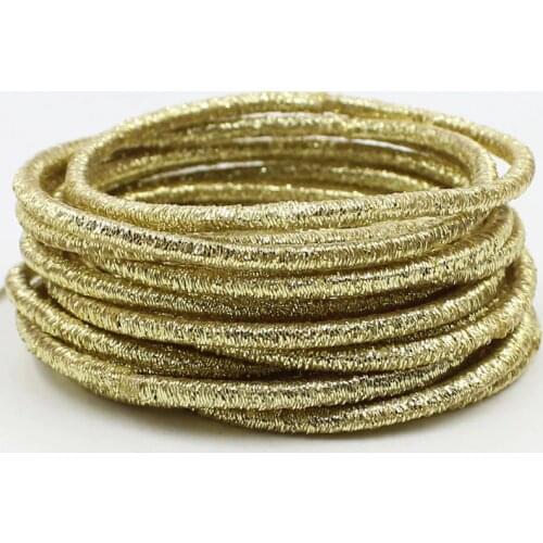 10Pc Gold silver Lady Elastic Hair Bands Rubber Rope Accessories Tie Gum Headbands Ponytail Holder Women Girl scrunchy Headdress