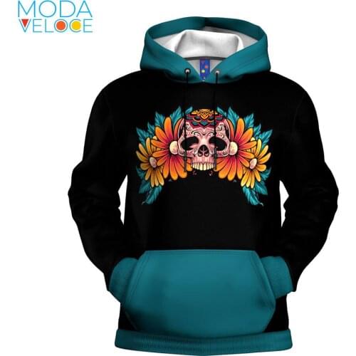 Mexico Day of the Dead Skull Festival Hoodie Men Women Casual Pop Singer 3D Printed Sweatshirt Streetwear Hooded Tops