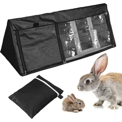 Pet Triangular Rabbit Cage Waterproof Dust Cover Oxford Cloth Rabbit Hutch Covers FPing