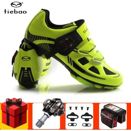 Tiebao cycling shoes sapatilha ciclismo mtb 2021 Men sneakers women mountain bike SPD Pedals self-locking chaussures vtt homme