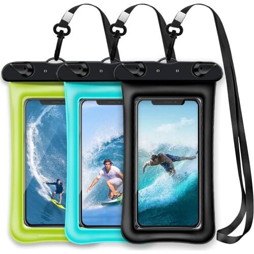 Waterproof Phone Pouch Floating, IPX8 Universal Waterproof Case Underwater Dry Diving Bag Compatible iPhone Galaxy Up To 6.5"