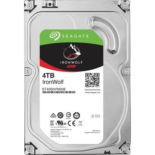 Seagate IronWolf NAS HDD 4TB 3.5 "5900RPM 64MB Cache Sata 3 Hard Drive ST4000VN008