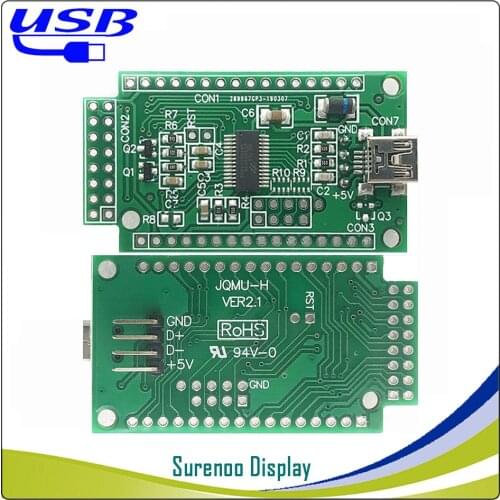 LCD2USB USB2LCD Covert Board Sutible LCD Smartie & AIDA64 for 1601 1602 2002 2402 2004 4002 Character LCD Module Display Panel