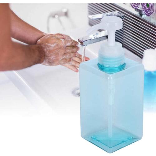 4Pcs 450ml Pump Refillable Bottle Foaming Soap Dispenser Empty Lotion Bottle Cosmetic Container Portable Soap Bottle Pump