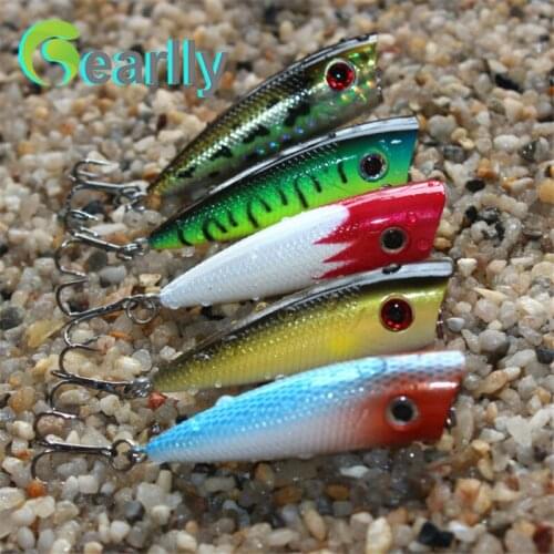 5 PCS/Lot Gearlly PO002 60mm 6.5g Fishing Popper Style Topwater Floating Hard Lures fishing lures Fish Bait