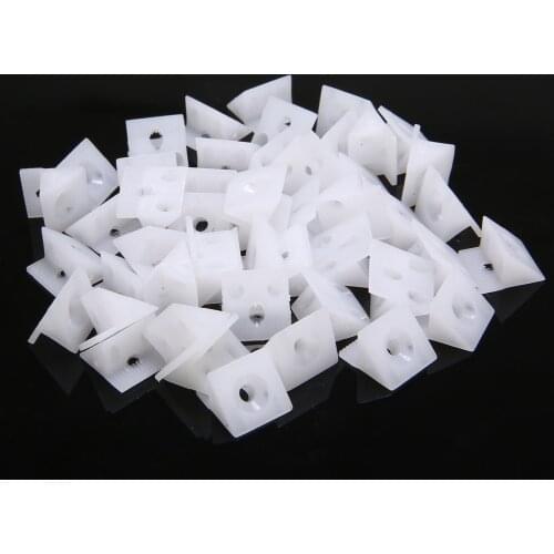 50pcs/set 5.3*3.7 inch Drawer Bottom Sagging Repair Fixing Wedges Furniture Mending Corner Brackets Screw Kit