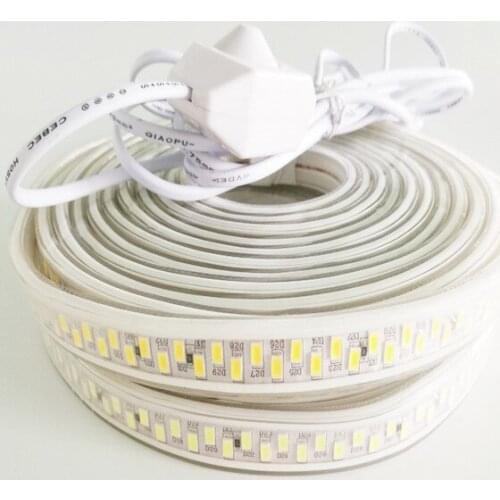 5730 Led strip 110V 120V 180Leds/m Waterproof Led Tape Light SMD 5630 1M/2M/3M/5M/10M/15M/20M/50M/100M + US plug Kits