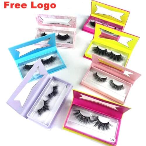 7 little girl Eyelash Packaging Wholesale 10-50 pcs Empty Lashes Box with Clear Tray Rectangle Lash Cases Lash Boxes Packaging