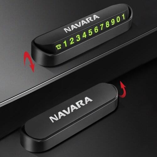 Car Temporary Stop Sign Parking Card Telephone Number Card Plate for Nissan Navara d40 d22 d23 np300 Car-Styling Accessories