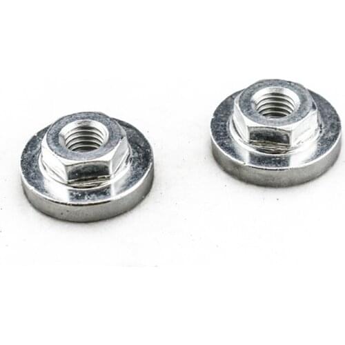 2Pcs M10 Thread 100mm Angle Grinder Hex Flange Nut Modification Accessories Power Tool Replacement For Bosch Metabo Makita