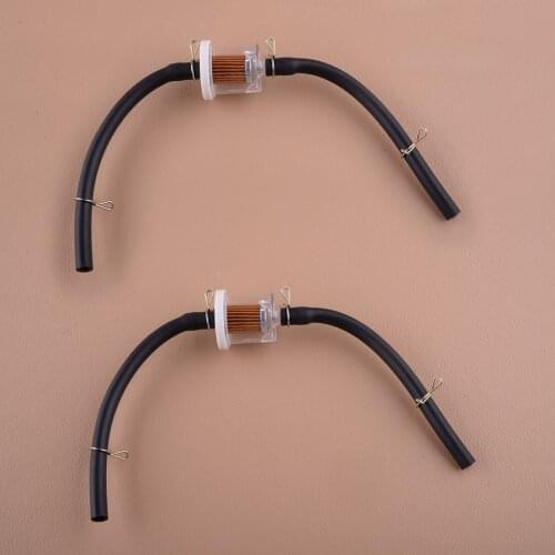 LETAOSK 2X Fuel Pipe Line Hose Filter fit for Suffolk Punch 14s 17s 1995+ AQ148 QX Lawnmower Lawn mower parts and accessories
