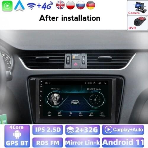 Navigation For SKODA Octavia 2013 2014 2015 2016 2018 Wifi 2+32G BT SWC GPS Android Car Radio Multimedia Video Audio Player