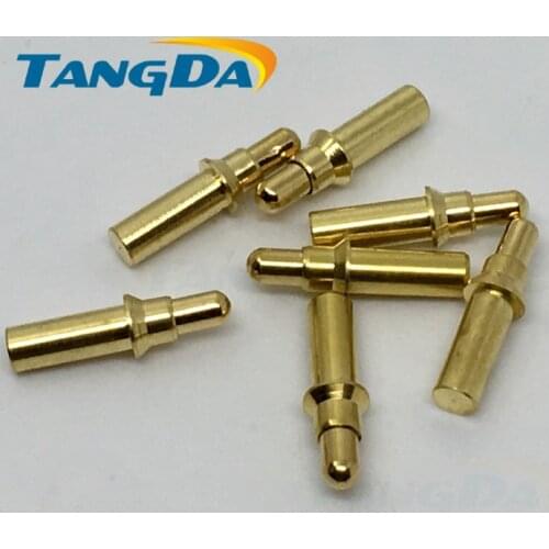 TANGDA 3.5 13 diameter 3.5*13Hmm pogo pin connector 1P gold plate high current Mobile phone battery Microphone test pin