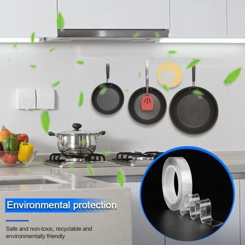 Reusable Transparent Double-sided Tape No Trace Waterproof Adhesive Tape Nano Tape Clear Washable Magic Adhesive Tape