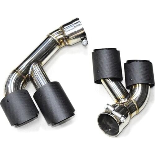 1 Pair Exhaust Tip For BMW F15 X5 35i 2014-2018 Muffler Tip Carbon Fiber Car Exhaust Pipe Tailpipe