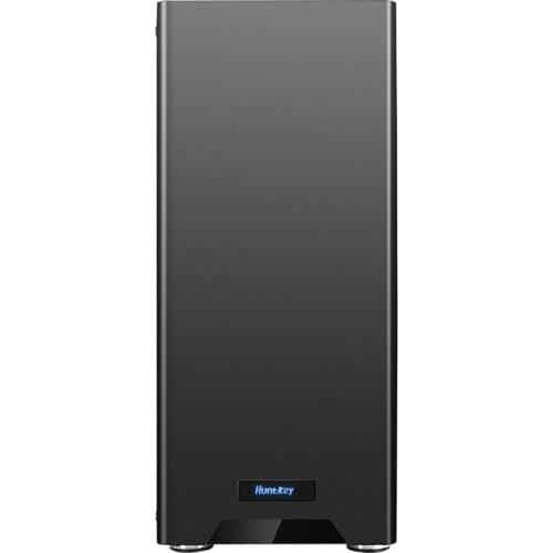 Desktop Black Case Side Penetration / Support ATX / Gaming Computer Case / Support Long Graphics Card Featured for Home/Office