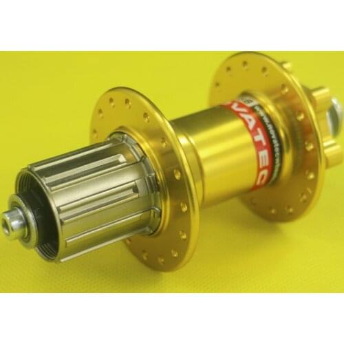 Novatec D042SB Disc Brake MTB Rear Hub 32 Holes Gold O.L.D 135mm steel Cassette Body 491g Bicycle Parts