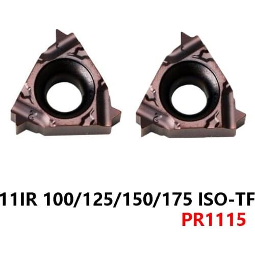 11IR100ISO 11IR125ISO 11IR150ISO 11IR175ISO TF PR1115 11IR 125 150 175 ISO pitch Threading Carbide Inserts Lathe Tools