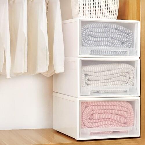 Storage box drawer type plastic transparent storage cabinet clothes underwear clothing sorting box