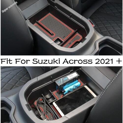 Central Armrest Suitcase Storage Box Card Phone Holder Container Tray Interior Refit Kit Styling Fit For Suzuki Across 2021