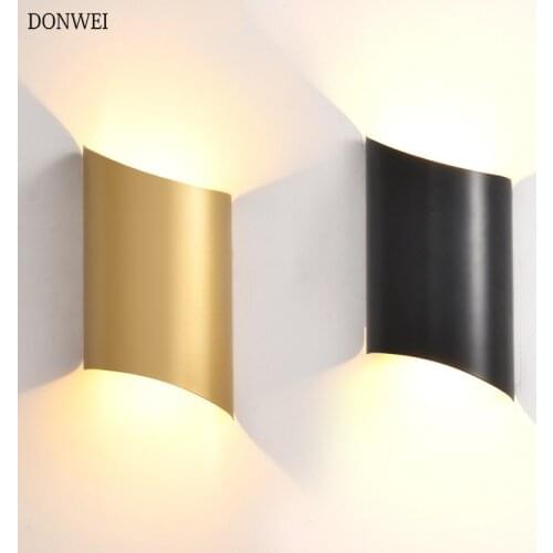 Modern Led Wall Lamp Indoor Stair Light Fixture Bedside Loft Living Room Up Down Home Hallway Up and Down Wall Sconces AC85-265V