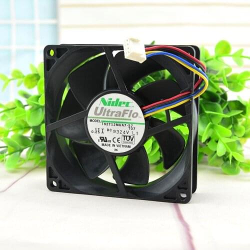 Nidec T92T12MUA7-57 12V 0.25A 9025 9cm 4 Line PWM Two Ball Bearing Chassis Cooling Fan