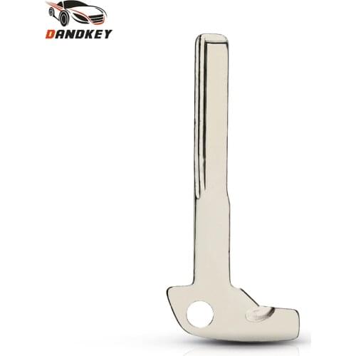 Dandkey Remote Smart Key Blank Blade Fob Replacement For Mercedes Benz Smart Chrome Uncut Insert Blade Car Accessories