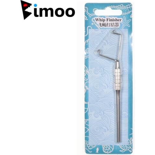 Bimoo 1pc/2pcs Non-Slip Stainless Steel Fly Tying Whip Finisher Fishing Tackle for Saltwater Jig Hook Making Knotting Tool
