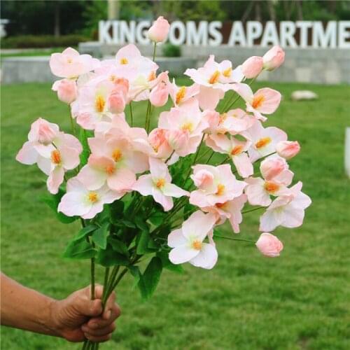 1pc 9 heads lilac artificial flower wedding party hall decoration road guide plant flowers diy home floral arrangment material