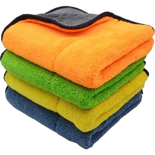 4PCS 800GSM 45x38cm Microfiber Towels Super Thick Plush Car Cleaning Cloths Auto Microfibre Wax Wash Polishing Detailing Drying