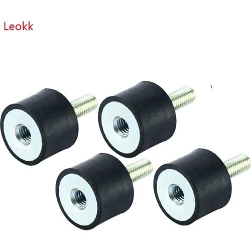 4Pcs M8 Thread Rubber Mounts, Shock Absorber Anti Vibration Mount Bobbin Isolator Cylindrical Shock Absorber