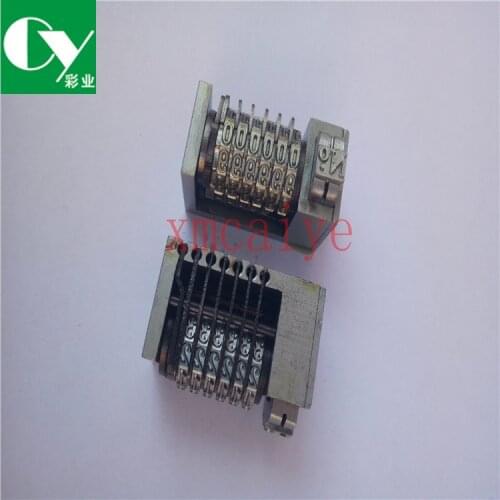 4x8 backward full steel numbering machine Gothic Font jump mode 543210